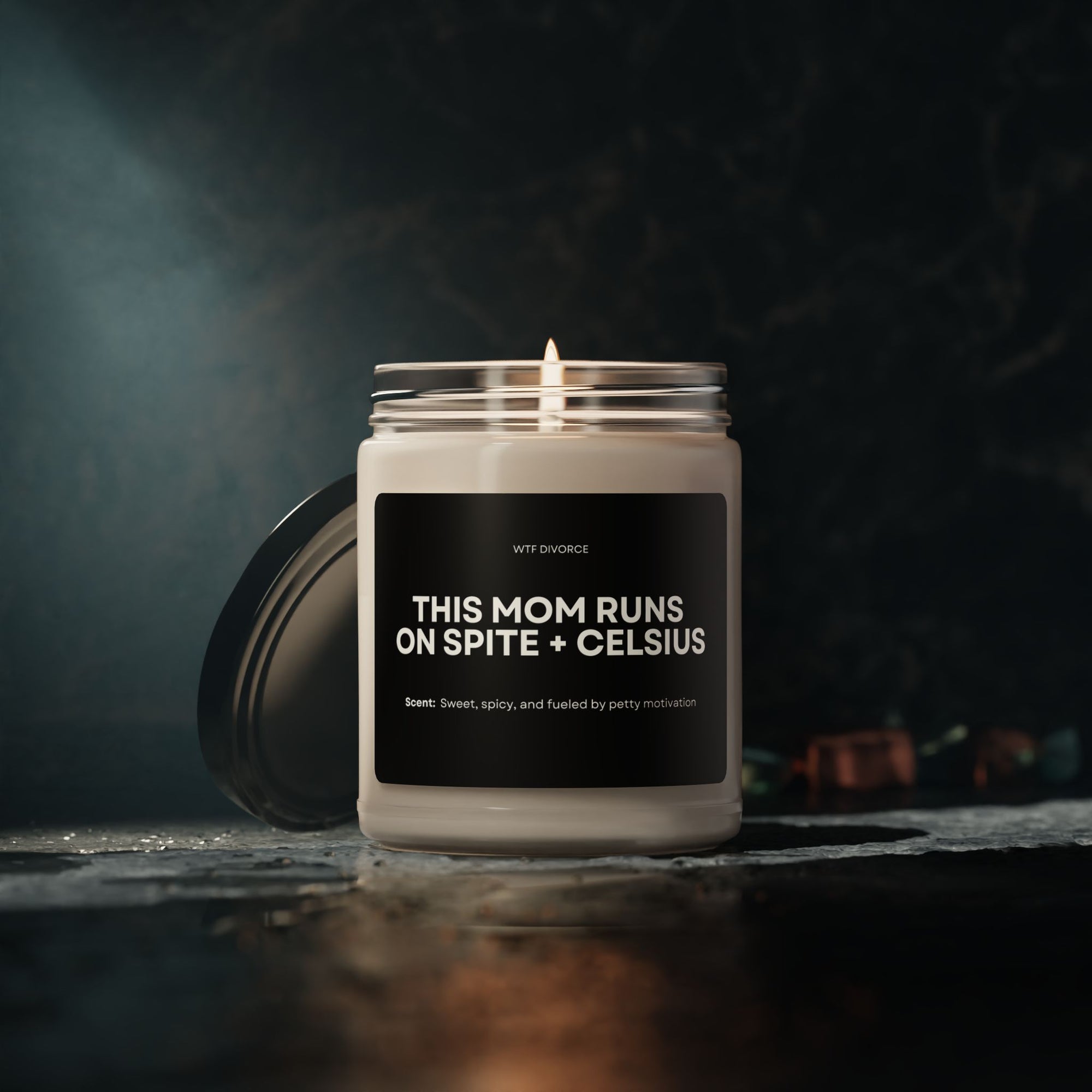 This Mom Runs On Spite + Celsius - 9oz Candle