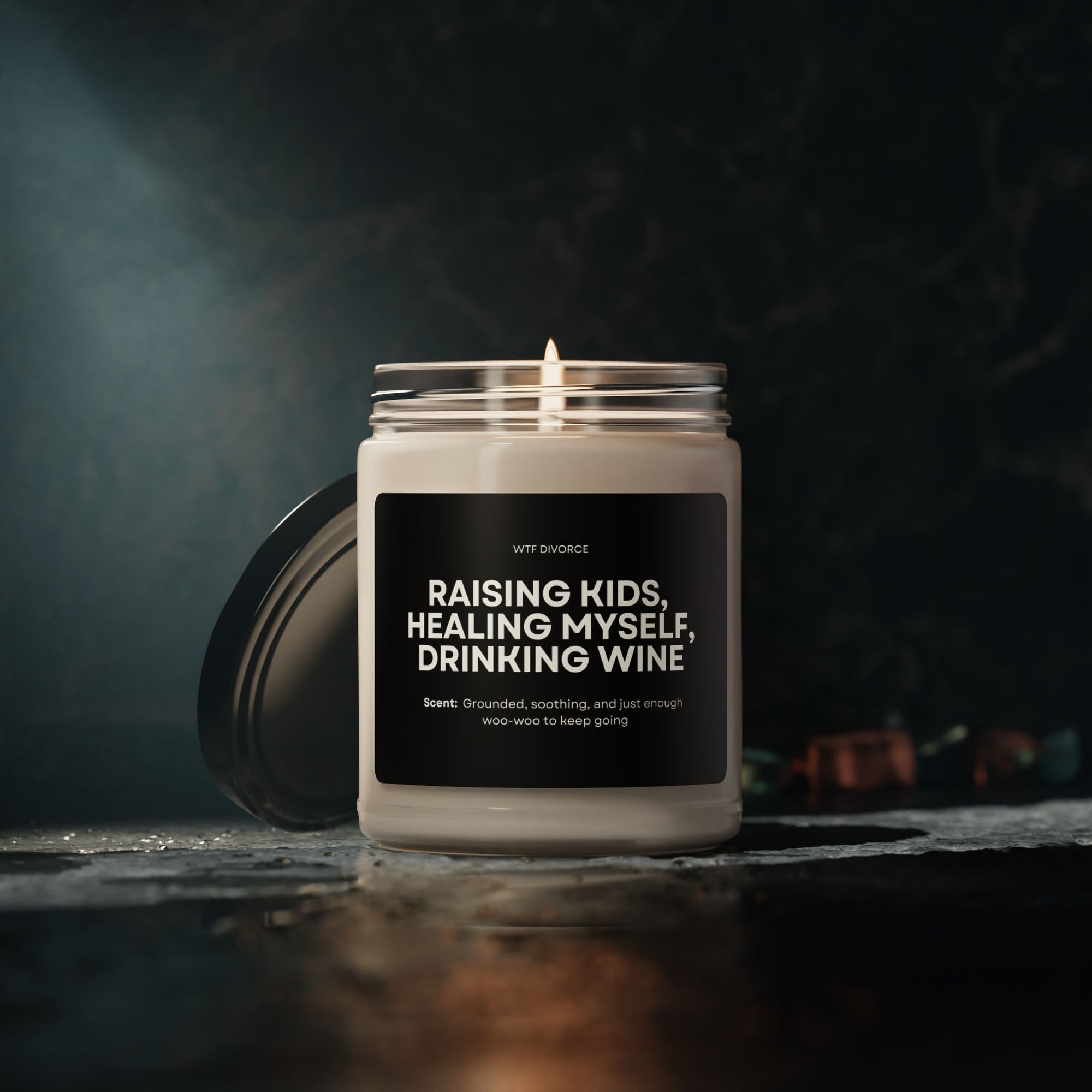 Raising Kids, Healing Myself, Drinking Wine - 9oz Candle