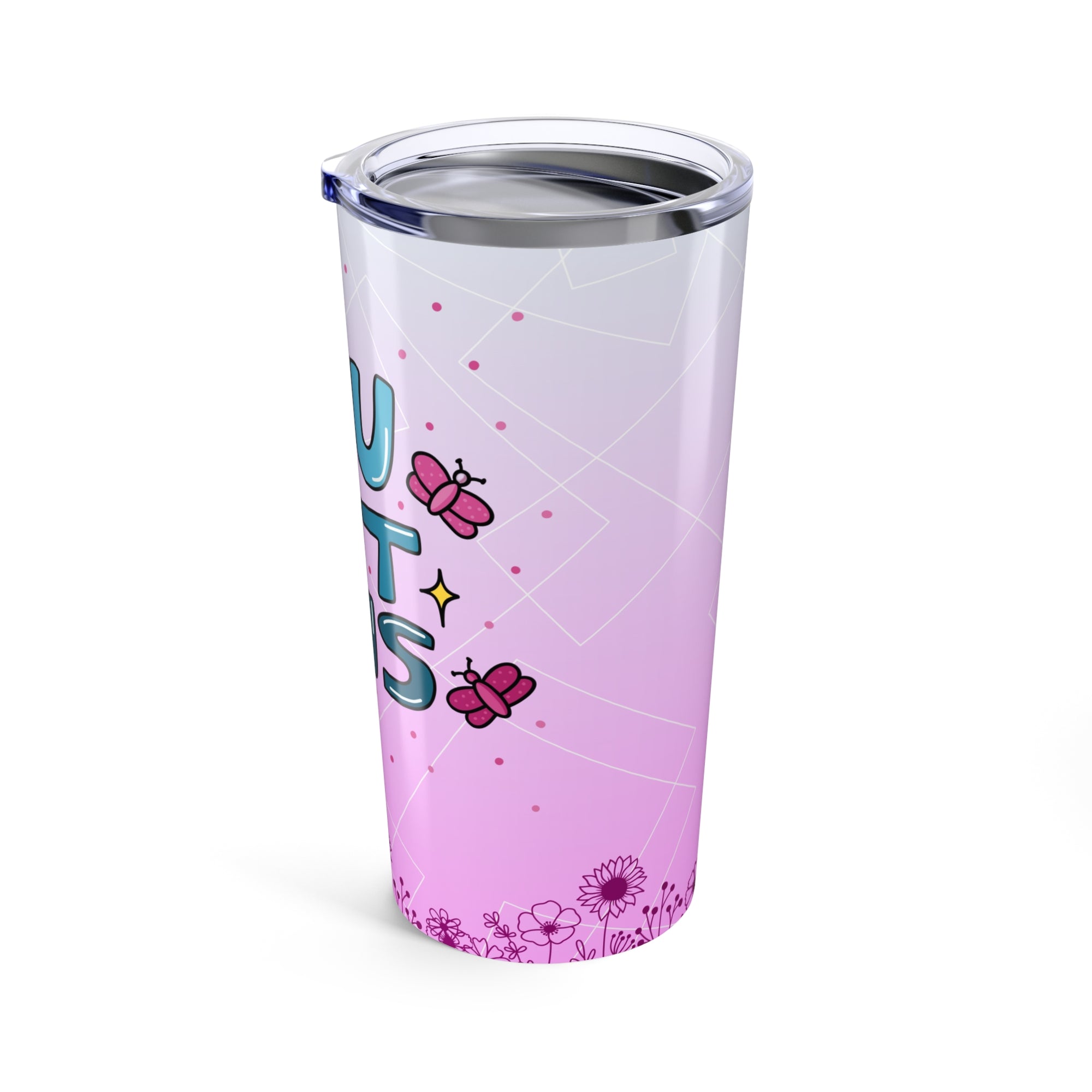 Inspirational 20oz Tumbler - 'You Got This' with Floral Design