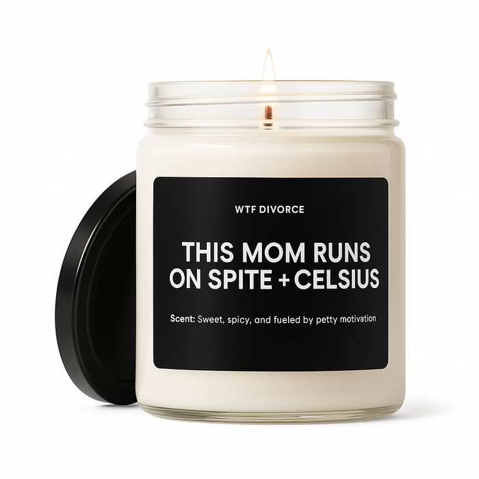 This Mom Runs On Spite + Celsius - 9oz Candle
