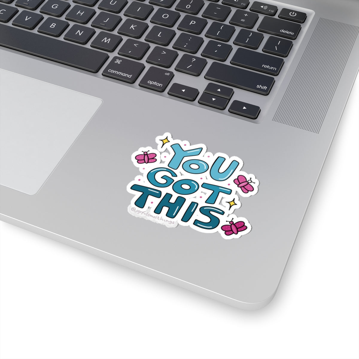 Motivational Kiss-Cut Stickers - "You Got This" with Cute Butterflies