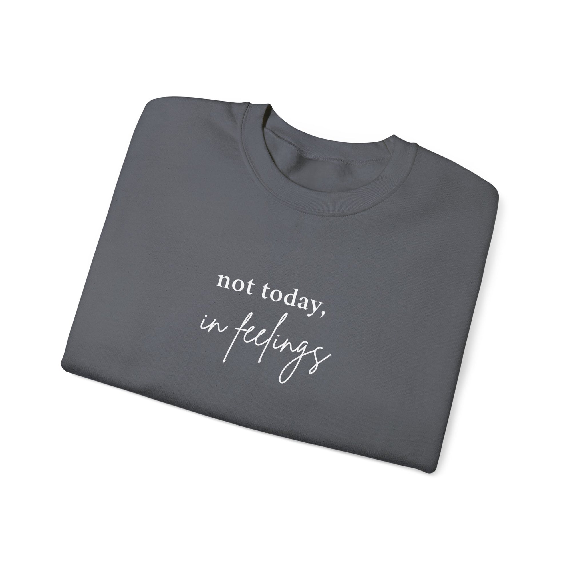 Not Today (In Feelings) Sweatshirt – Your Emotional Support Crewneck