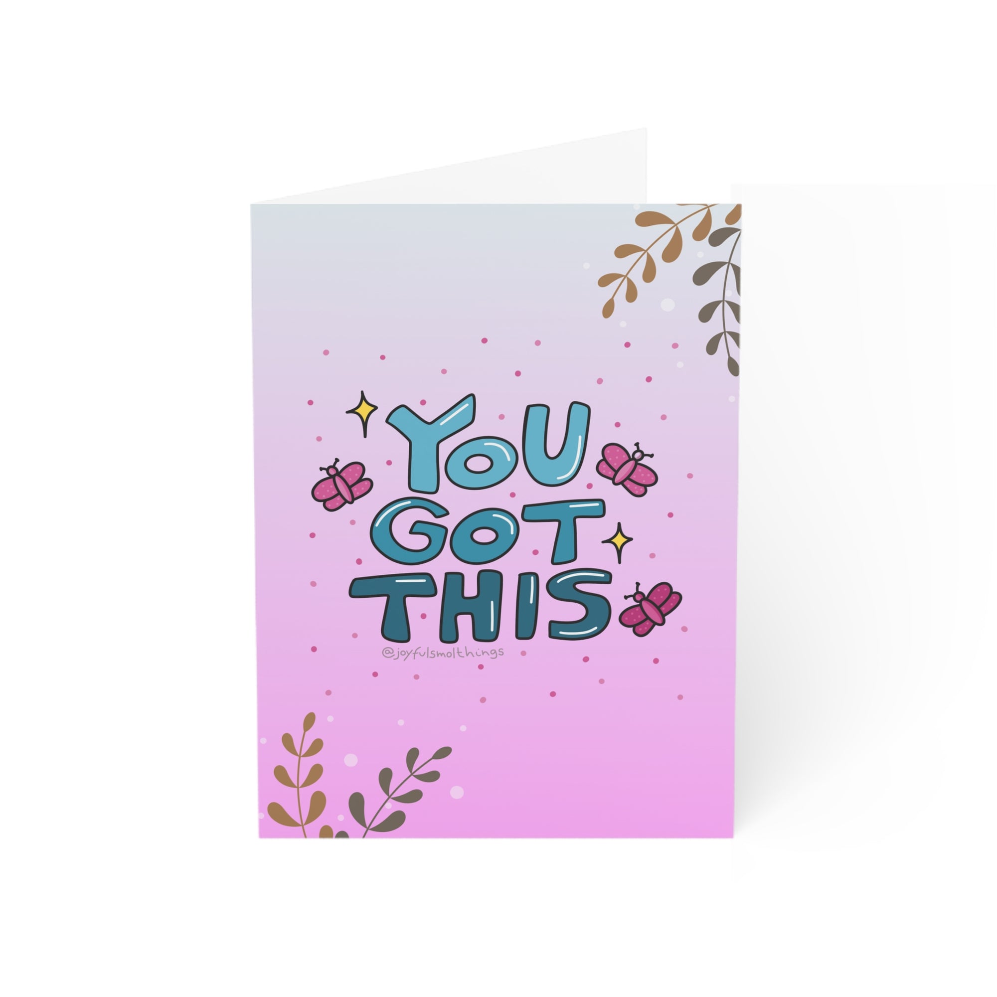 Inspirational Greeting Cards Set - You Got This | Rainbow Design | 30pcs