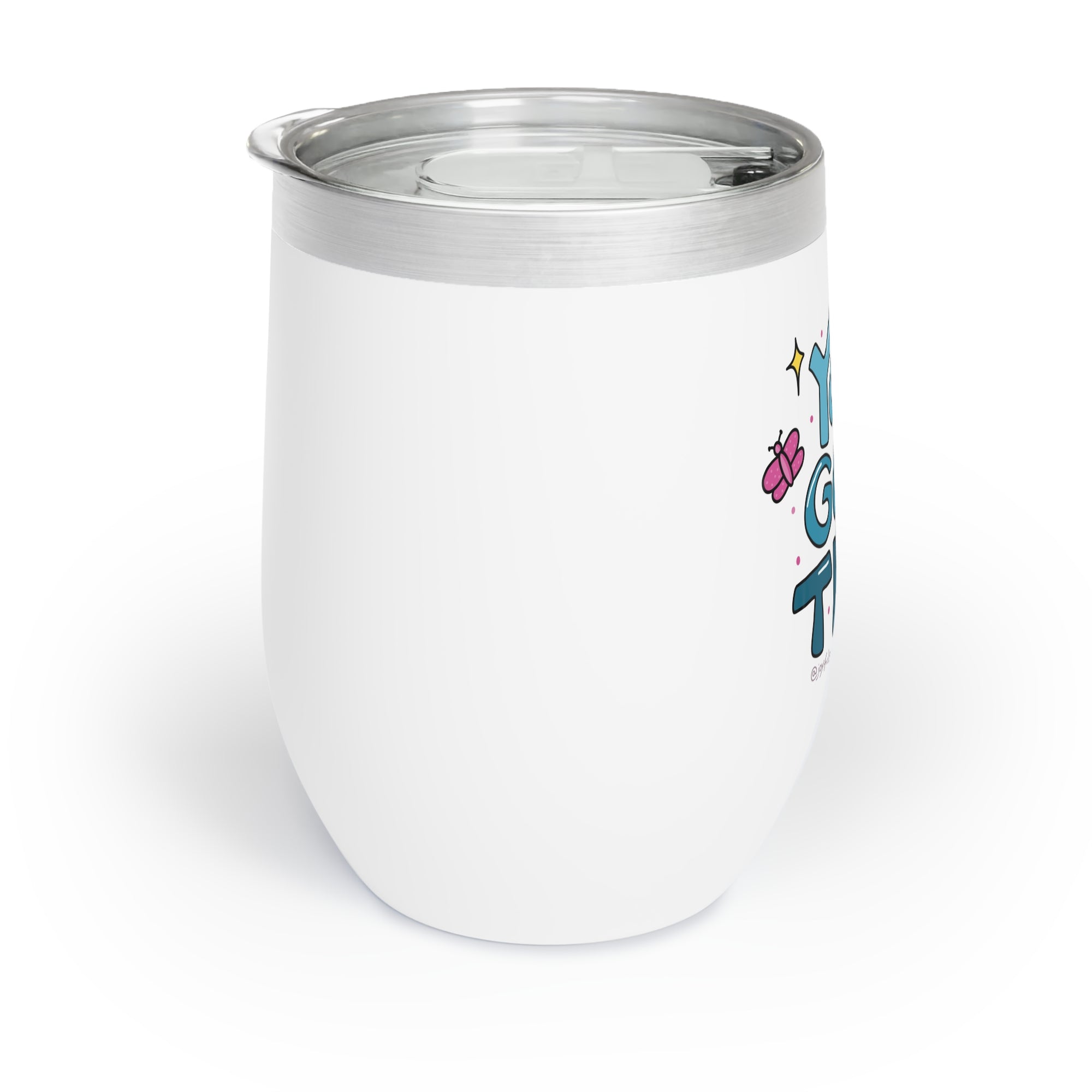 Motivational Wine Tumbler - "You Got This" - Cute Insulated Drinkware for Relaxing Moments