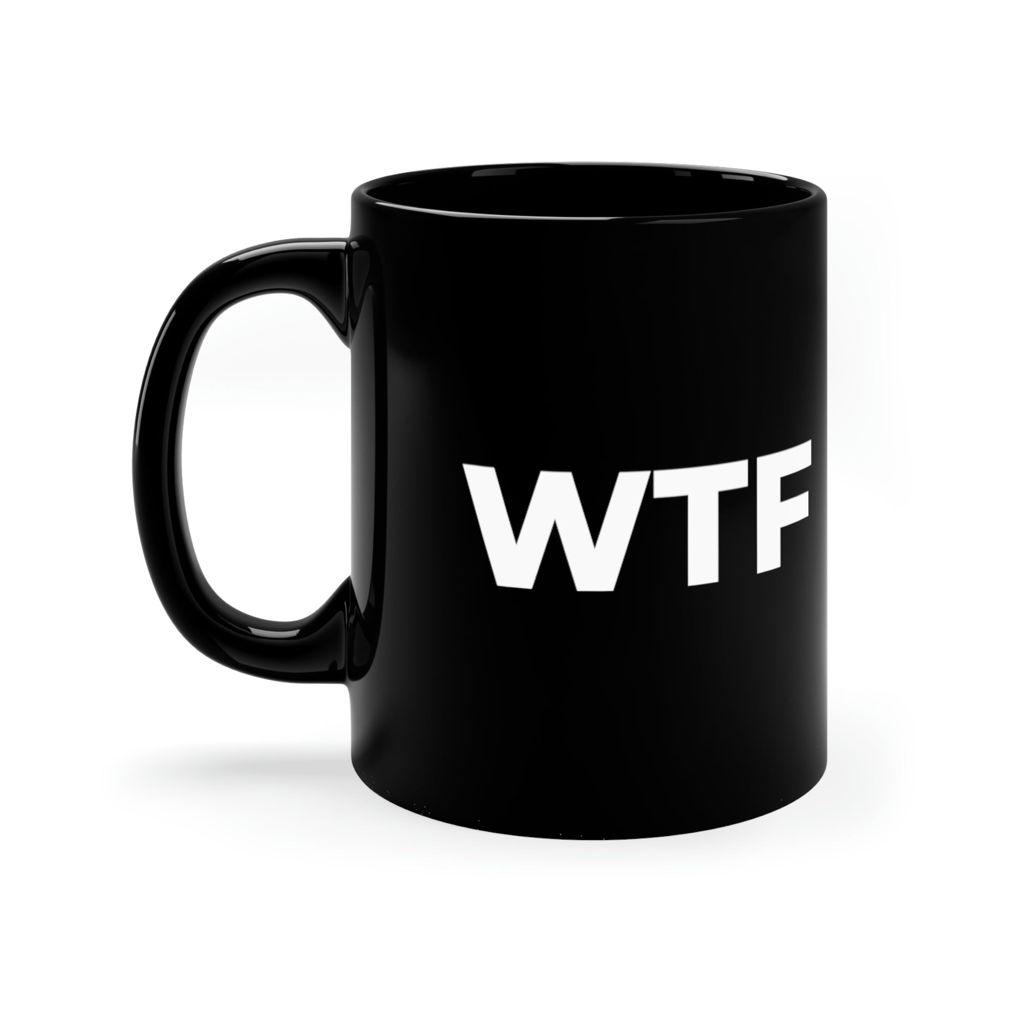 WTF: 11oz Black Mug