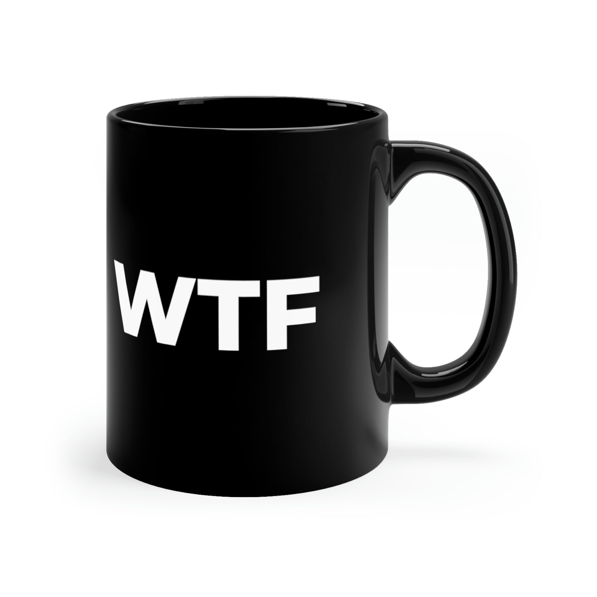 WTF: 11oz Black Mug
