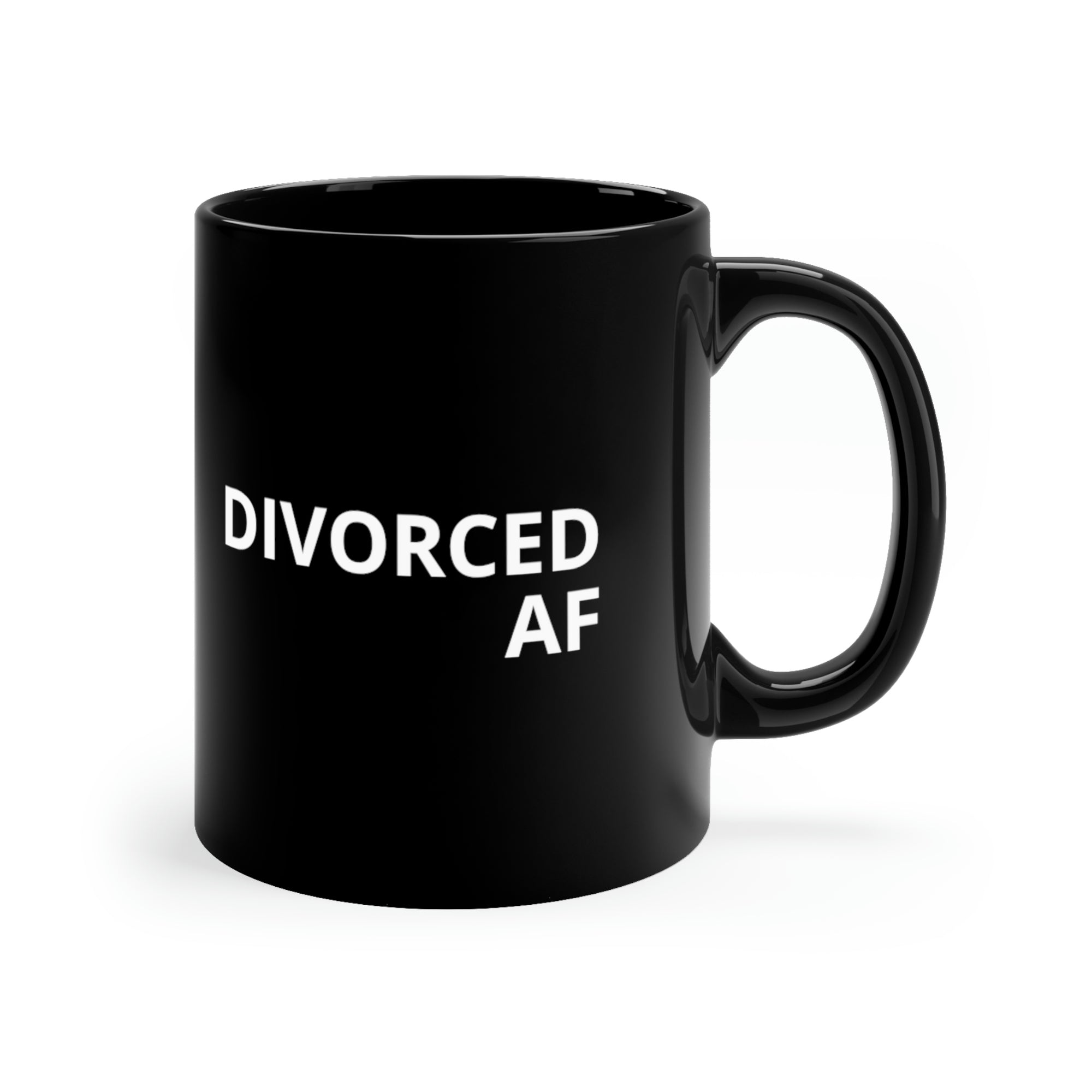 DIVORCED AF: 11oz Black Mug